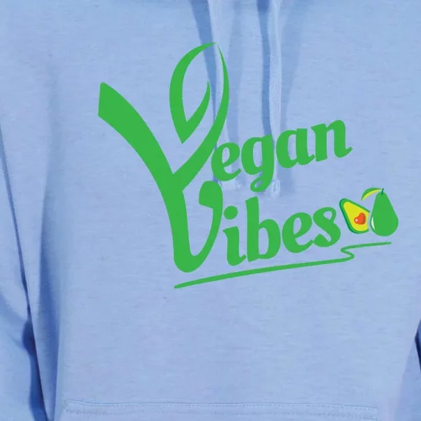 Vegan Vibes Herbivore Lover Plant Based Activist Meaningful Gift Unisex Surf Hoodie