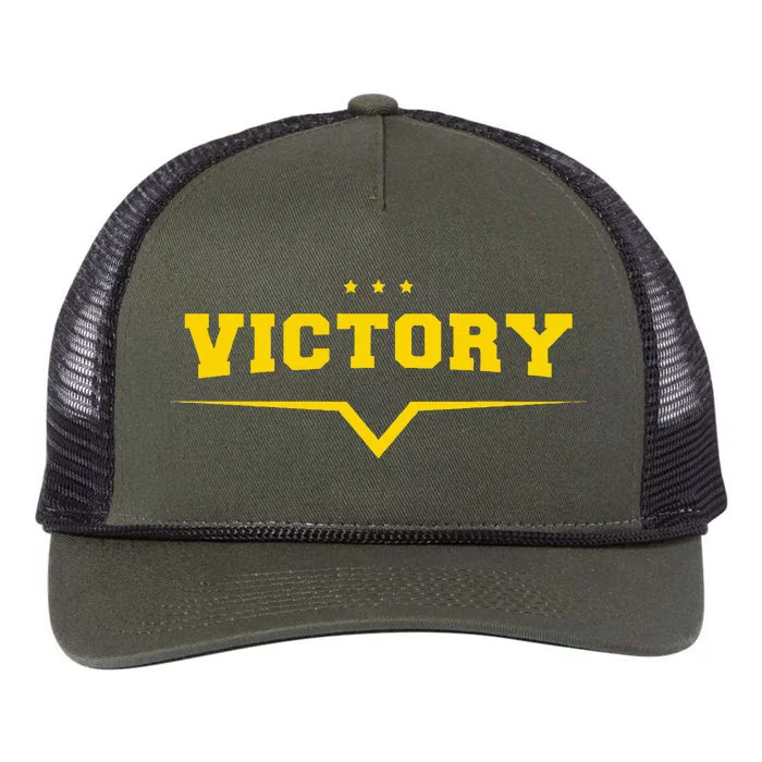 Victory Retro Rope Trucker Hat Cap