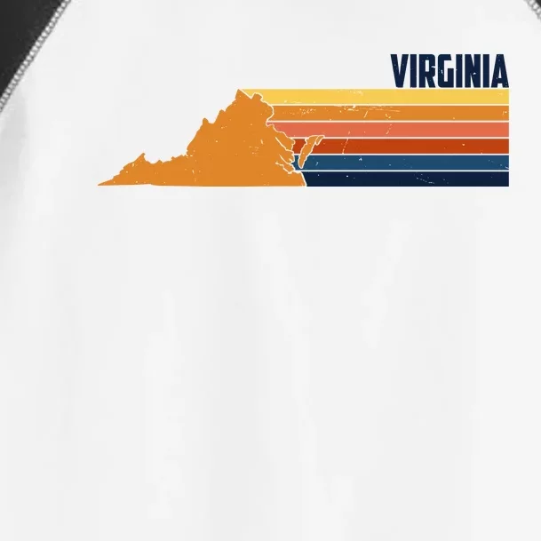 Retro Vintage Virginia Toddler Fine Jersey T-Shirt