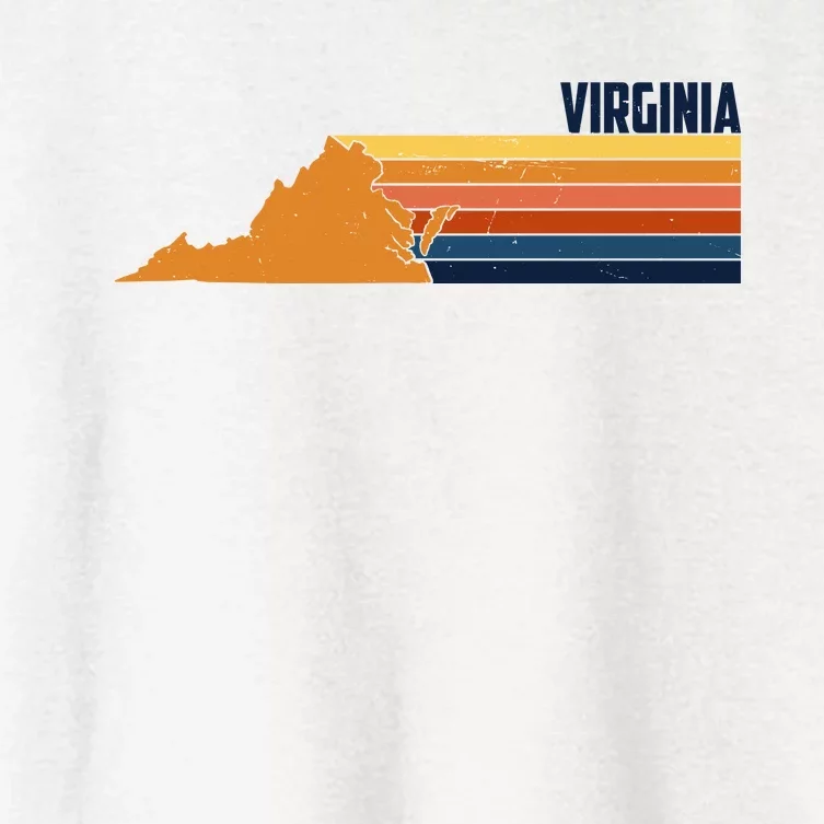 Retro Vintage Virginia Women's Crop Top Tee