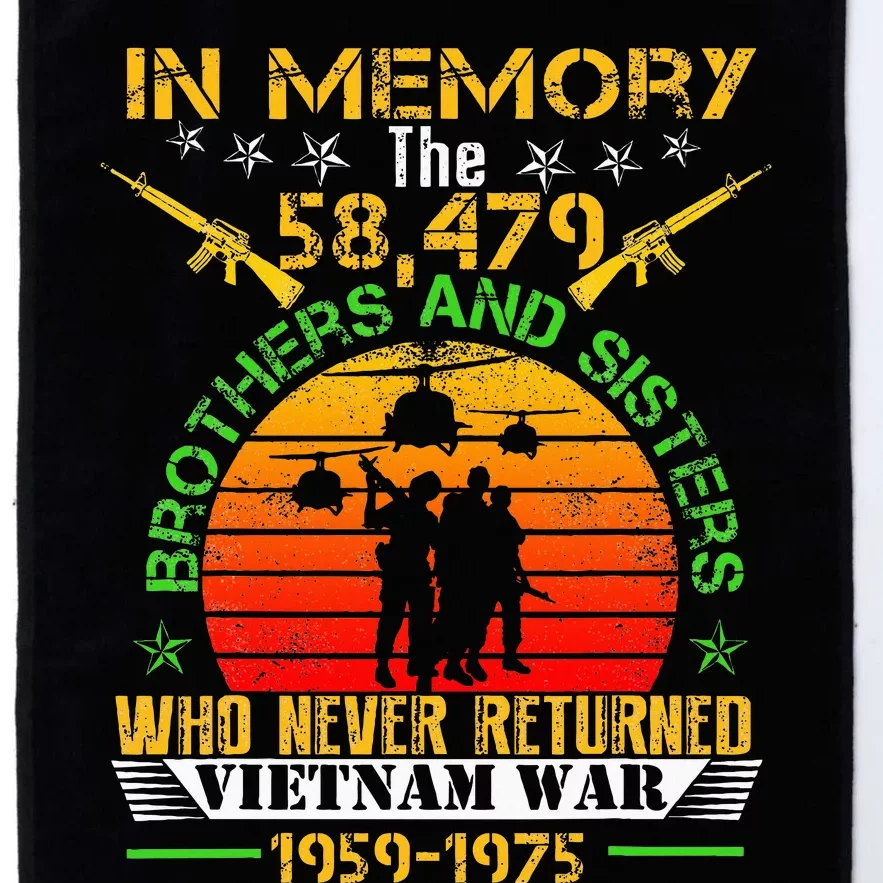 Vietnam Veteran In Memory The War Vietnam Platinum Collection Golf Towel