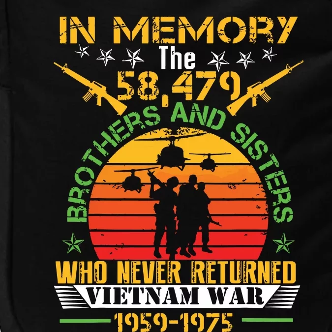 Vietnam Veteran In Memory The War Vietnam Gift Impact Tech Backpack