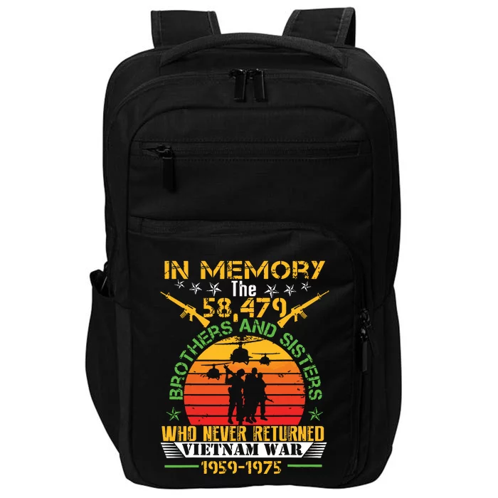 Vietnam Veteran In Memory The War Vietnam Gift Impact Tech Backpack