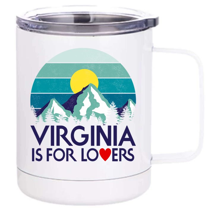 Vintage Virginia Is For The Lovers Front & Back 12oz Stainless Steel Tumbler Cup