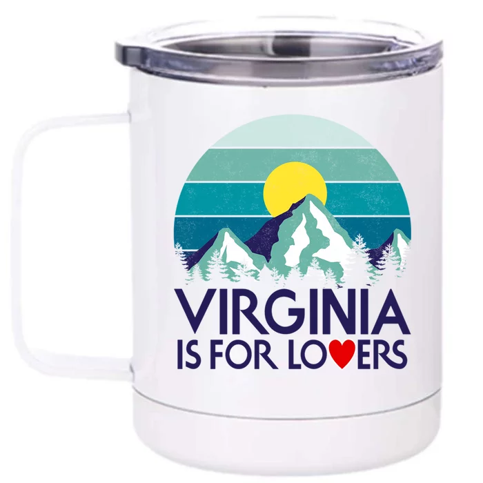 Vintage Virginia Is For The Lovers Front & Back 12oz Stainless Steel Tumbler Cup