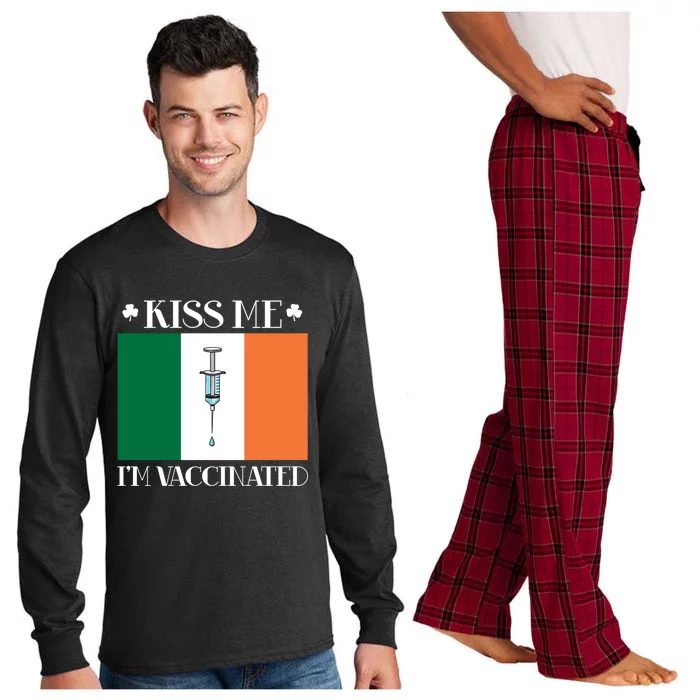 Vaccinated Vaccination Irish Gift I Fun Paddys Day Cool Gift Long Sleeve Pajama Set