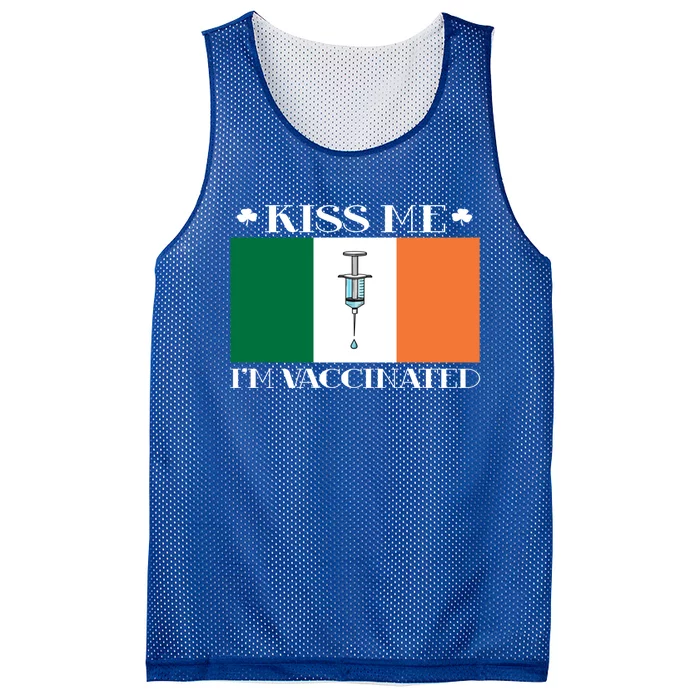 Vaccinated Vaccination Irish Gift I Me I Am Vaccinated Cute Gift Mesh Reversible Basketball Jersey Tank