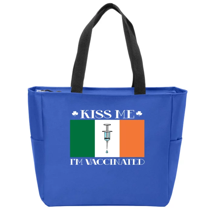 Vaccinated Vaccination Irish Gift I Me I Am Vaccinated Cute Gift Zip Tote Bag