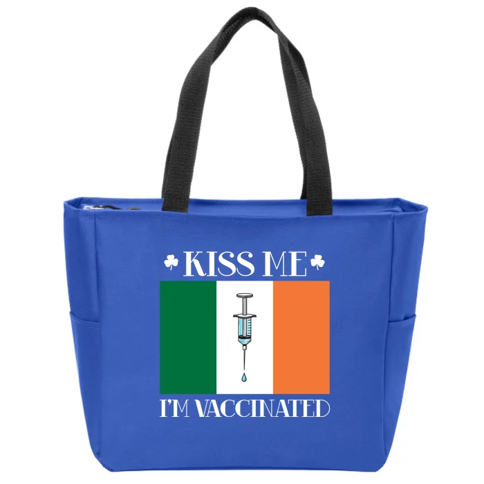 Vaccinated Vaccination Irish Gift I Me I Am Vaccinated Gift Zip Tote Bag