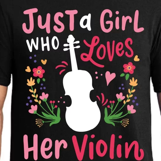 Violin Violinist Just A Girl Who Loves Her Violin Pajama Set