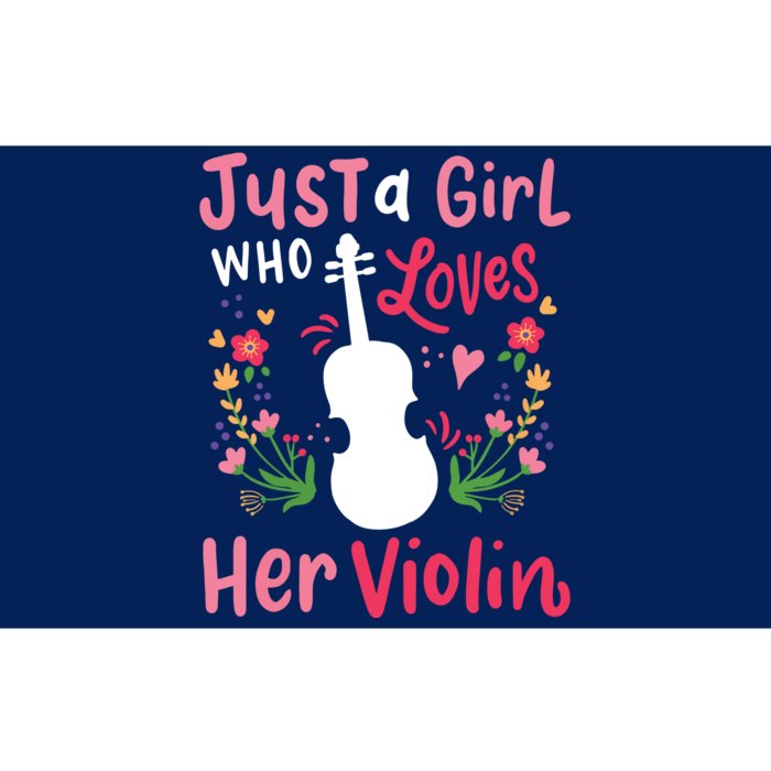 Violin Violinist Just A Girl Who Loves Her Violin Bumper Sticker