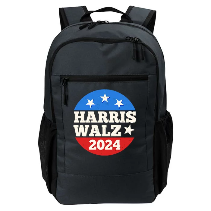 Vintage Vote Kamala Harris Tim Walz 2024 Election Emblem Daily Commute Backpack