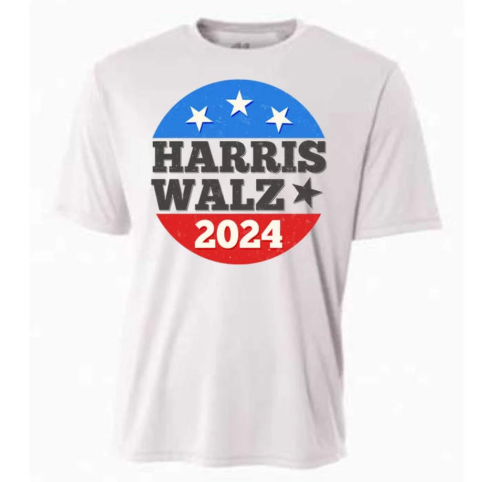 Vintage Vote Kamala Harris Tim Walz 2024 Election Emblem Cooling Performance Crew T-Shirt