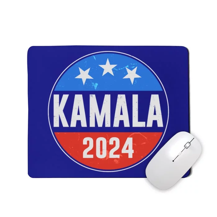 Vintage Vote Kamala 2024 Election Emblem Mousepad