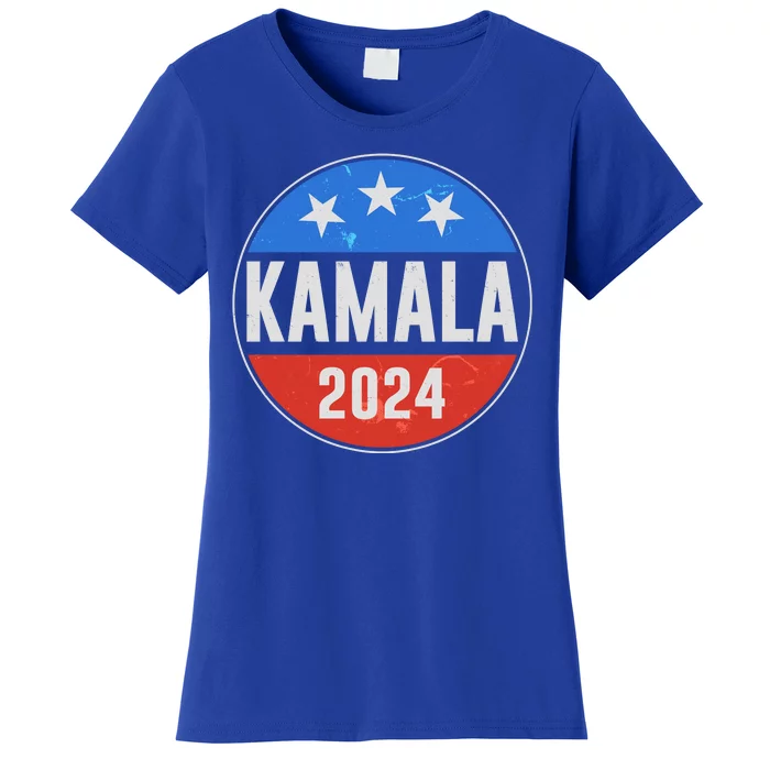 Vintage Vote Kamala 2024 Election Emblem Women's T-Shirt