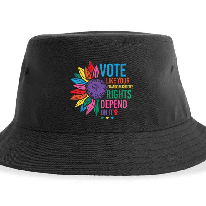 Vintage Vote Like Your Granddaughters Rights Depend On It Sustainable Bucket Hat