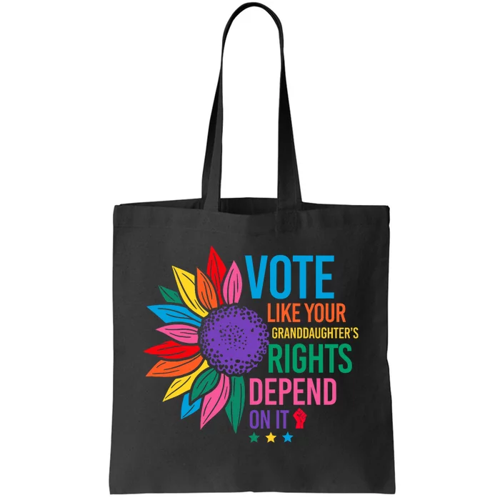 Vintage Vote Like Your Granddaughters Rights Depend On It Tote Bag