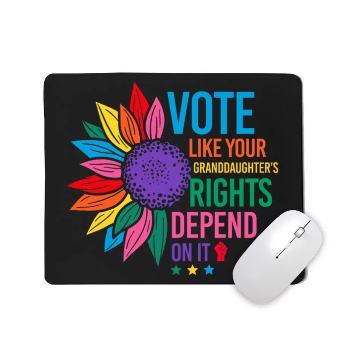 Vintage Vote Like Your Granddaughters Rights Depend On It Mousepad