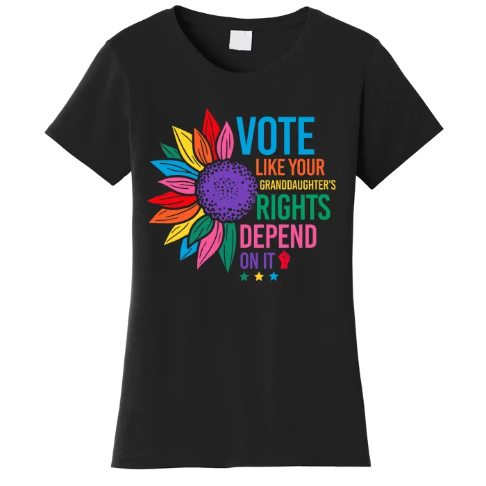 Vintage Vote Like Your Granddaughters Rights Depend On It Women's T-Shirt