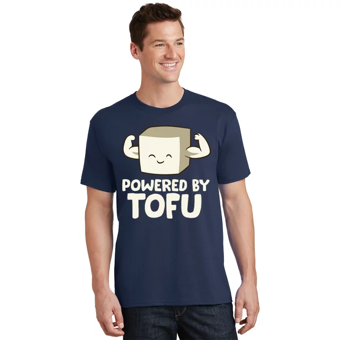 Vegan Vegetarian Love Tofu Powered By Tofu T-Shirt