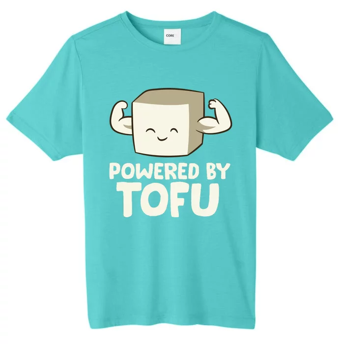 Vegan Vegetarian Love Tofu Powered By Tofu ChromaSoft Performance T-Shirt