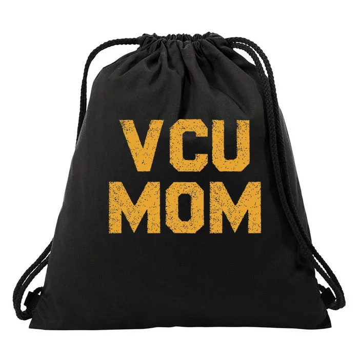 Vintage Vcu Mom Drawstring Bag