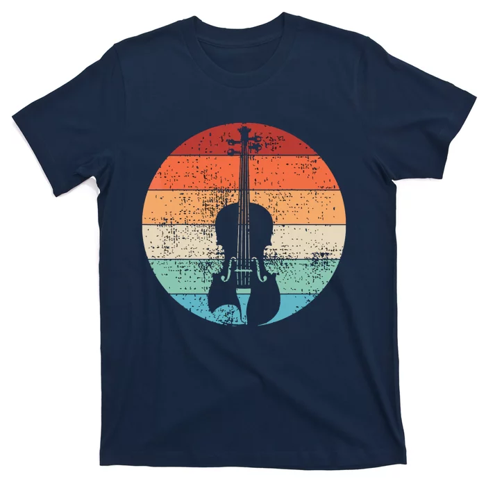 Violin Violinist Musical Instrument Retro T-Shirt