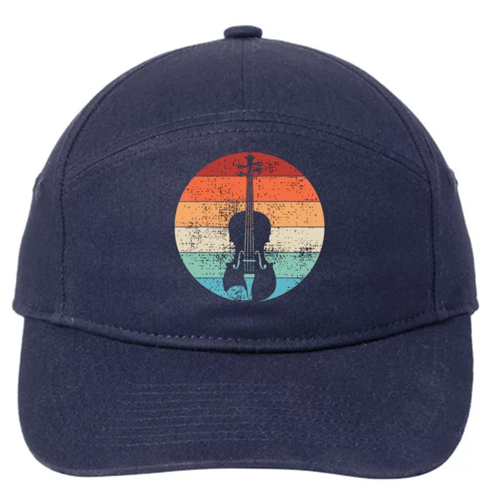 Violin Violinist Musical Instrument Retro 7-Panel Snapback Hat