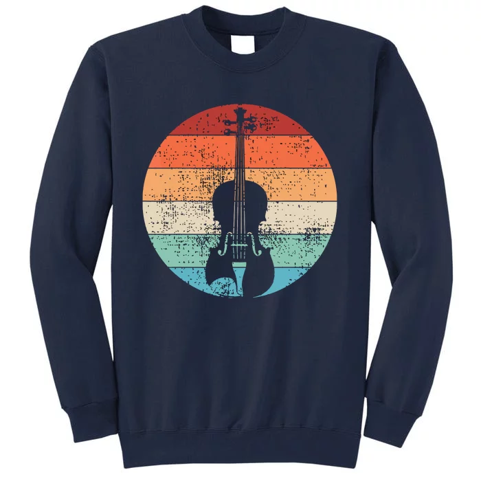 Violin Violinist Musical Instrument Retro Tall Sweatshirt