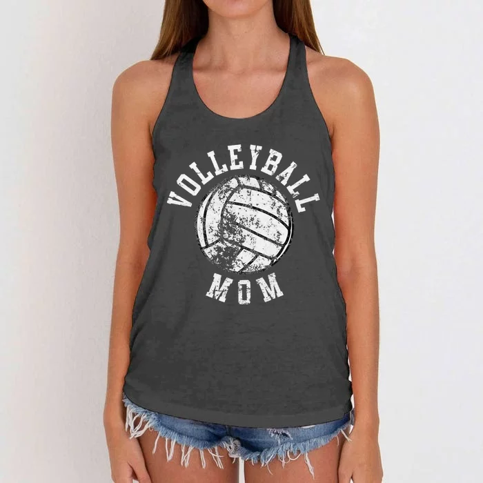 Vintage Volleyball Mom Women's Knotted Racerback Tank