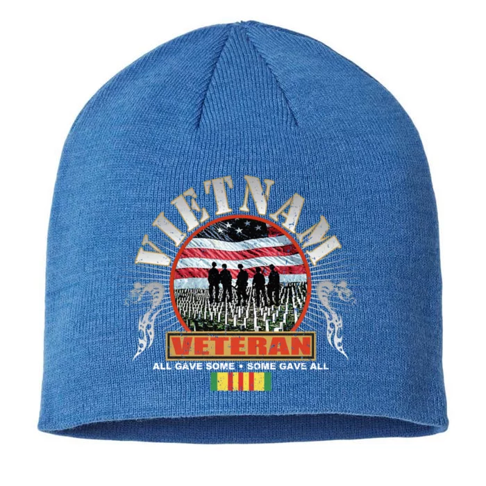 Vintage Vietnam Military Veteran All Gave Some Some Gave All Gift 8 1/2in Sustainable Knit Beanie