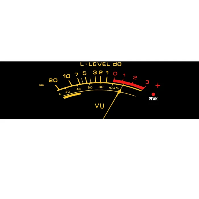 Volume Vu Meter Audio Engineer Recording Fan Bumper Sticker