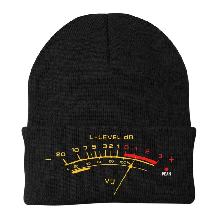 Volume Vu Meter Audio Engineer Recording Fan Knit Cap Winter Beanie