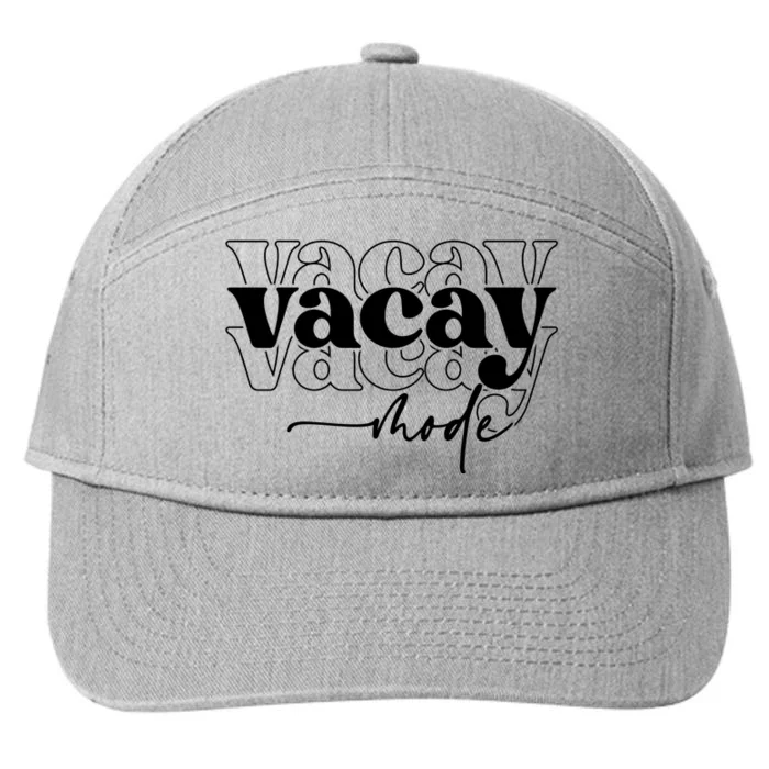 Vacay Vacation Mode On 7-Panel Snapback Hat