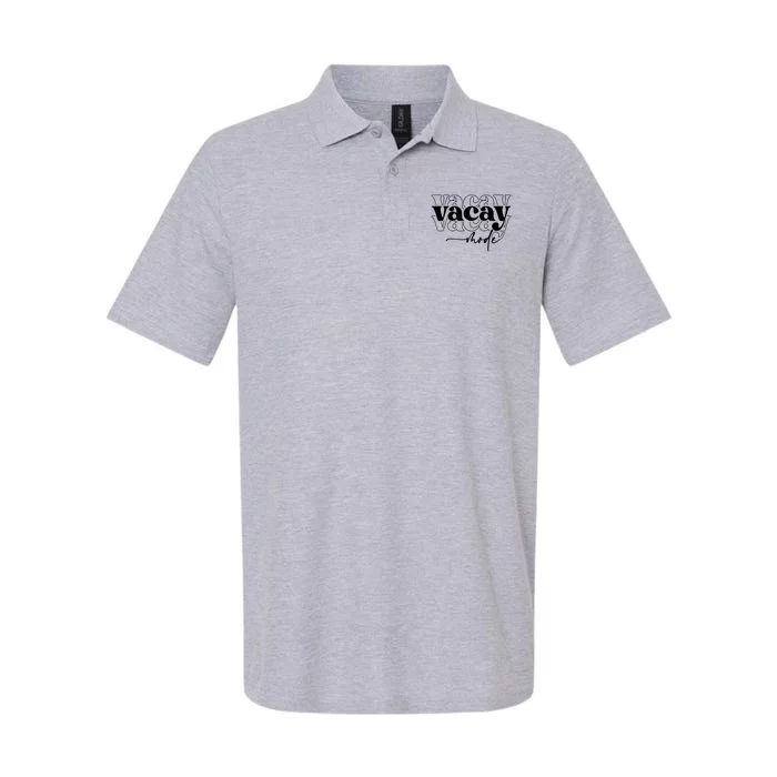 Vacay Vacation Mode On Softstyle Adult Sport Polo