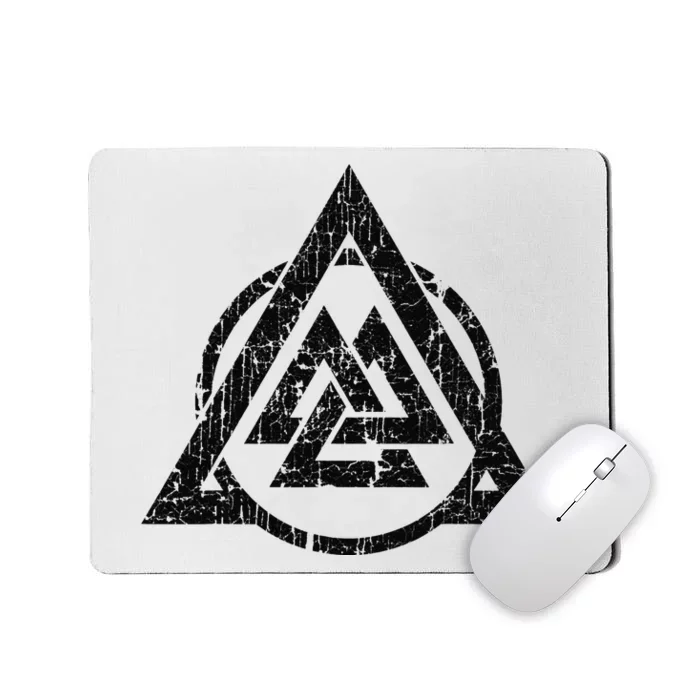 Viking Valknut Norse Pagan Mythology Symbol Mousepad