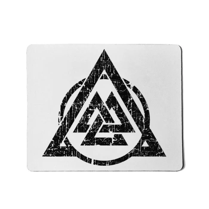 Viking Valknut Norse Pagan Mythology Symbol Mousepad