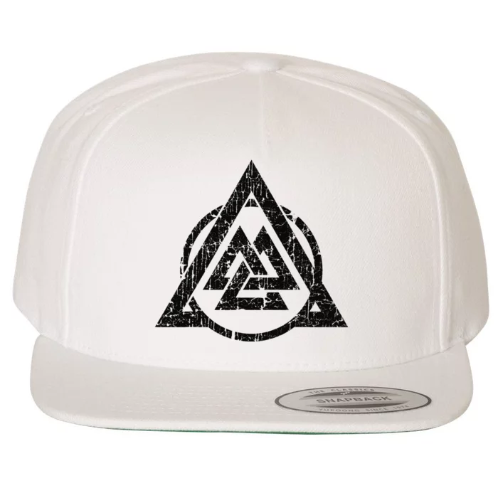 Viking Valknut Norse Pagan Mythology Symbol Wool Snapback Cap