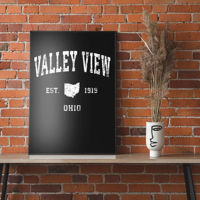 Valley View Ohio Oh Vintage Athletic Sports Design Poster