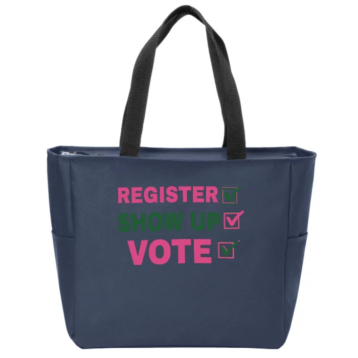 Vote Zip Tote Bag