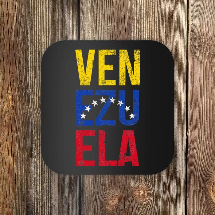 Venezuela Vintage Pride Venezuelan Flag Coaster