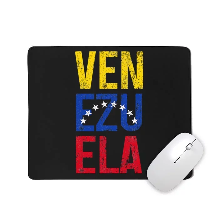 Venezuela Vintage Pride Venezuelan Flag Mousepad