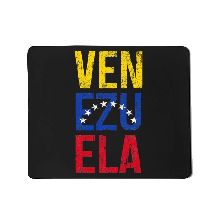 Venezuela Vintage Pride Venezuelan Flag Mousepad