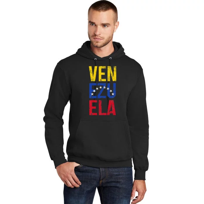 Venezuela Vintage Pride Venezuelan Flag Tall Hoodie