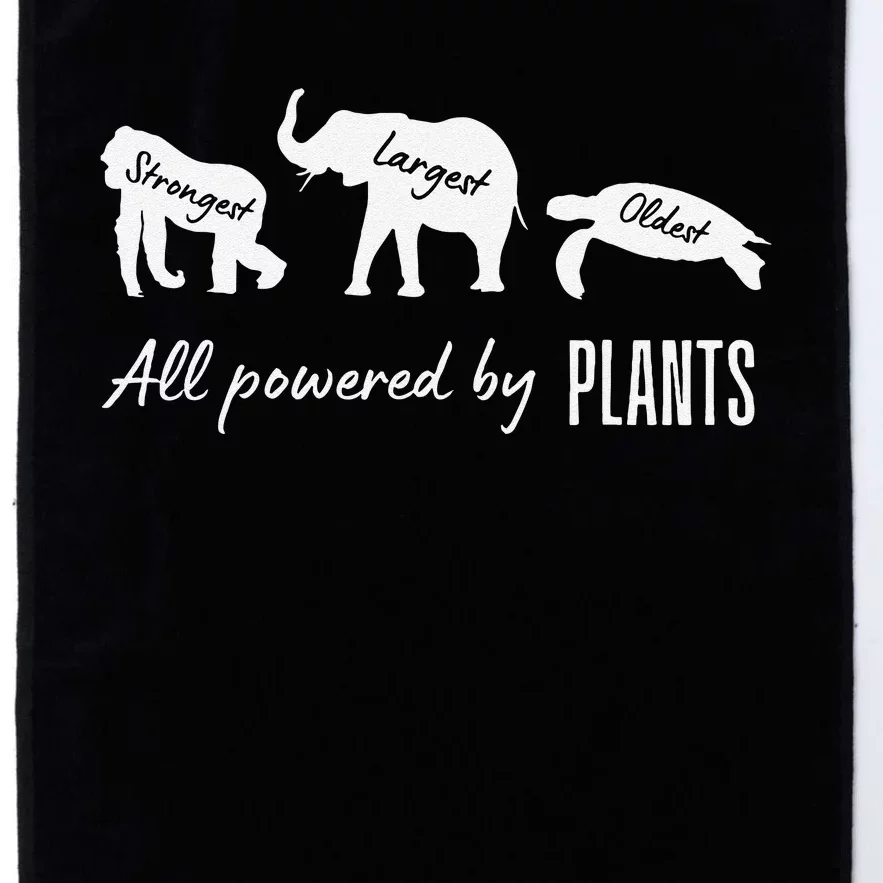 Vegan Vegetarian Powered By Plants Strongest Largest Oldest Platinum Collection Golf Towel