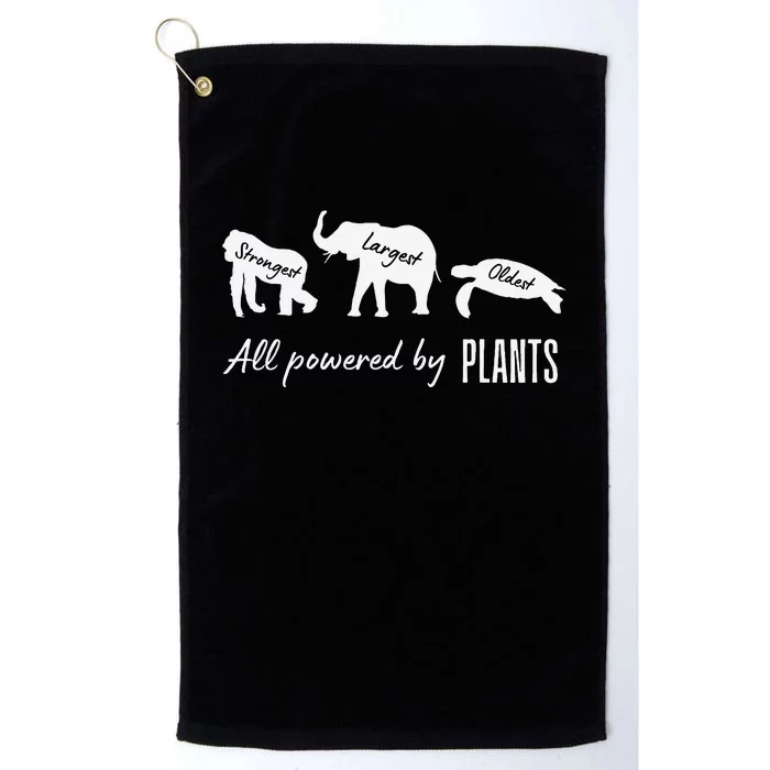 Vegan Vegetarian Powered By Plants Strongest Largest Oldest Platinum Collection Golf Towel