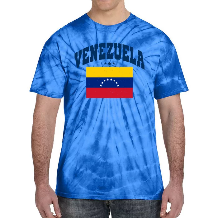 Vintage Venezuela Patriotic Throwback Athletic Meaningful Gift Tie-Dye T-Shirt