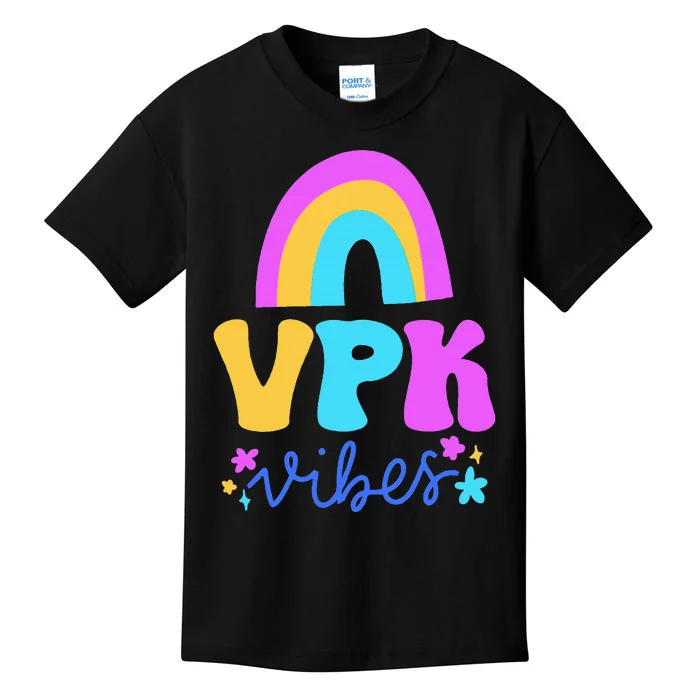 Vpk Vibes Prek Vpk Teacher And Vpk Student Kids T-Shirt