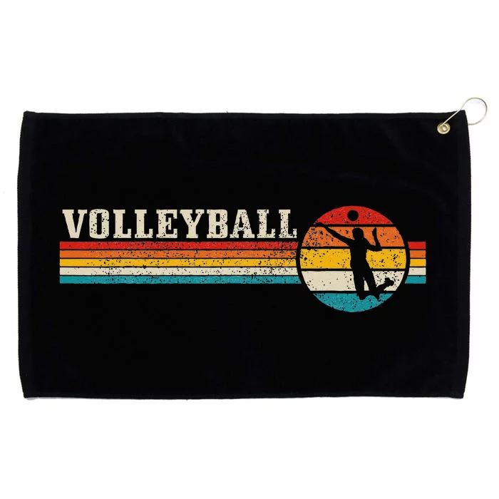 Volleyball Vintage Retro Sports Volleyball Player Grommeted Golf Towel