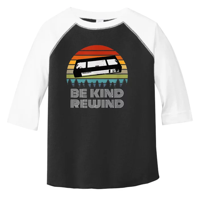 VHS Vintage Retro 80s 90s VCR Be Kind Rewind Toddler Fine Jersey T-Shirt